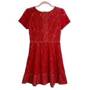 Oasis Red Lace Dress